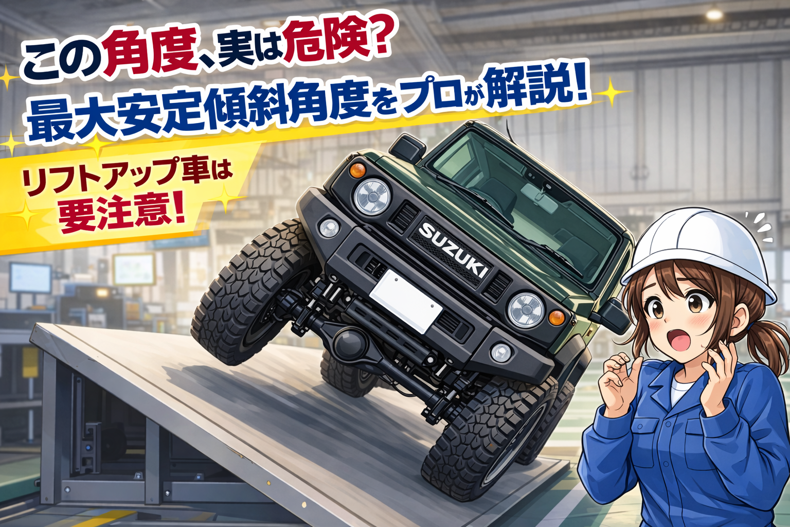 最大安定傾斜角度