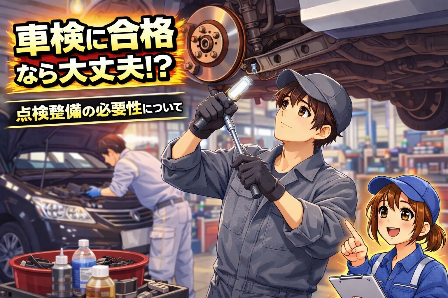 自動車、点検整備の必要性