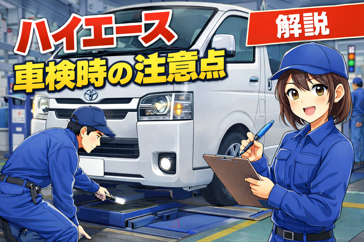 ハイエース、車検